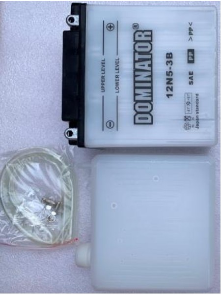 АКБ 12V5A DOMINATOR JAWA ACTIV заливной 120*130*61