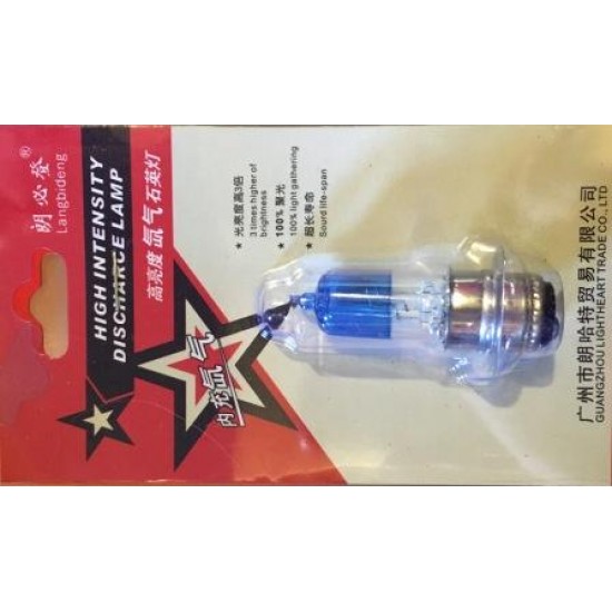 Лампа фары 12V35/35W (1 ус синяя блистер)
