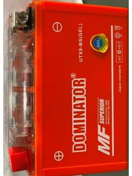 АКБ UTX9-BC DOMINATOR (GEL) оранжевый 106x86x150
