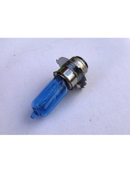 Лампа фары 12V35/35W P15d-25-3 (3 уса синяя блистер)