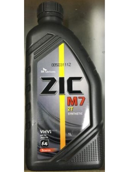 Масло ZIC 2т синтетика M-7 1л (ящ - 12 шт.)