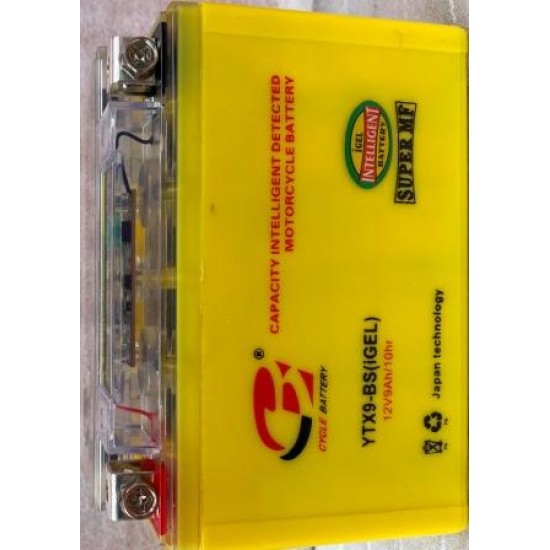 АКБ YTХ9-BS (GEL) желтый с индикатором 85x95x150