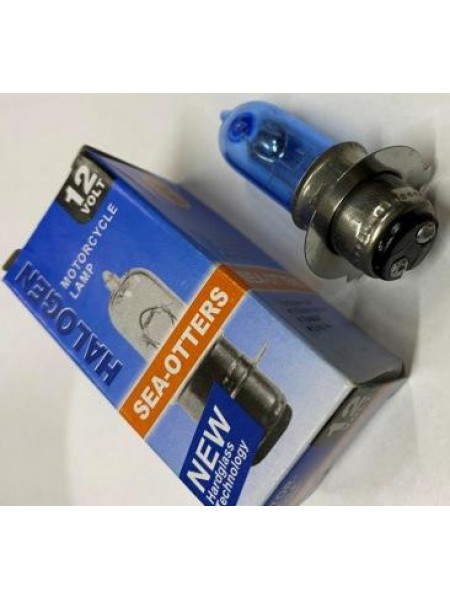 Лампа фары 12V35/35W P15d-25-3 3 уса синяя