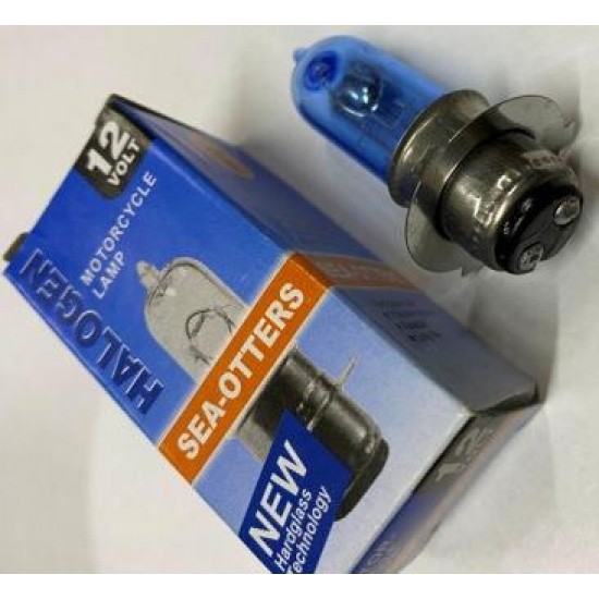 Лампа фары 12V35/35W P15d-25-3 3 уса синяя