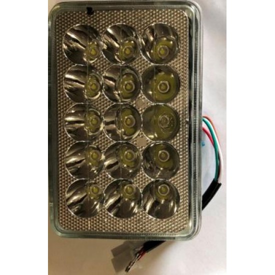 Фара LED(вставка в фару) ИЖ, МТ квадратная 15 диод