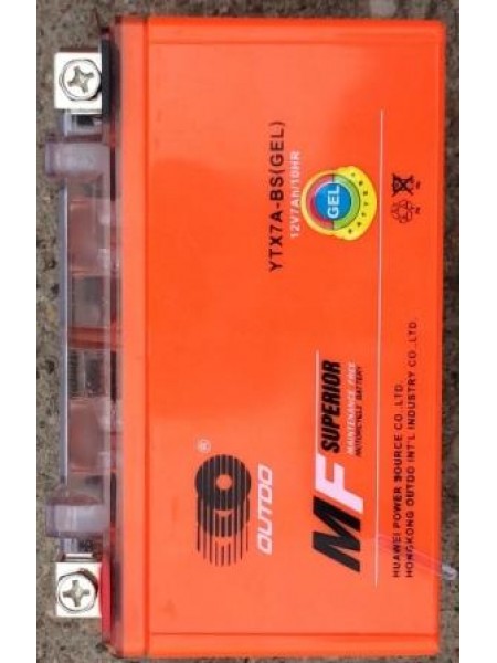 АКБ 12V7A OUTDO (GEL) оранжевый 95x87x150